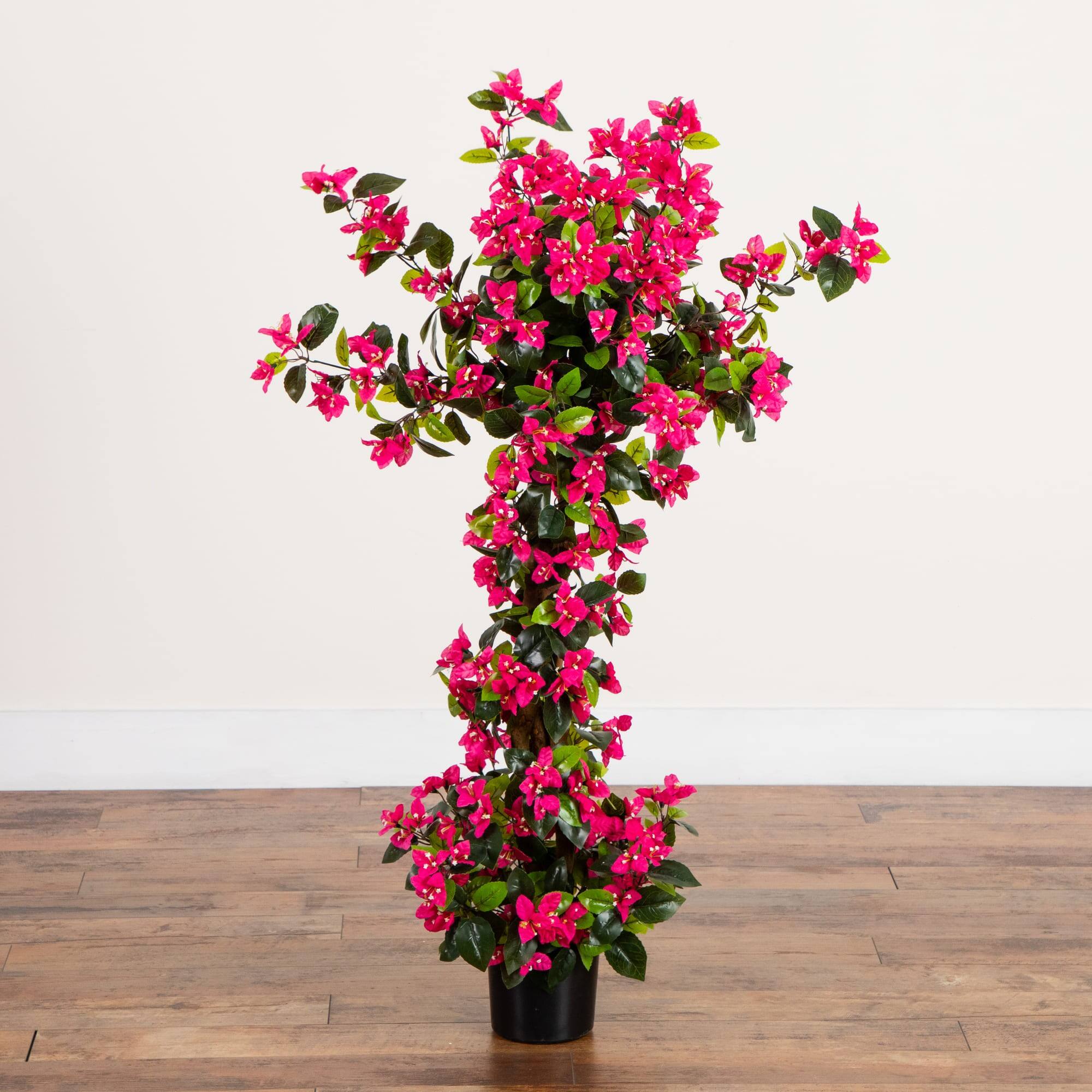 4ft. UV Resistant Artificial Spiral Bougainvillea Tree (Indoor/Outdoor)